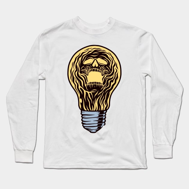 Ghost Light in the Bulb Long Sleeve T-Shirt by TheMegaStore